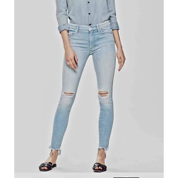 Mother Looker Sared Slit Ankle Jeans 28 - Picture 1 of 12